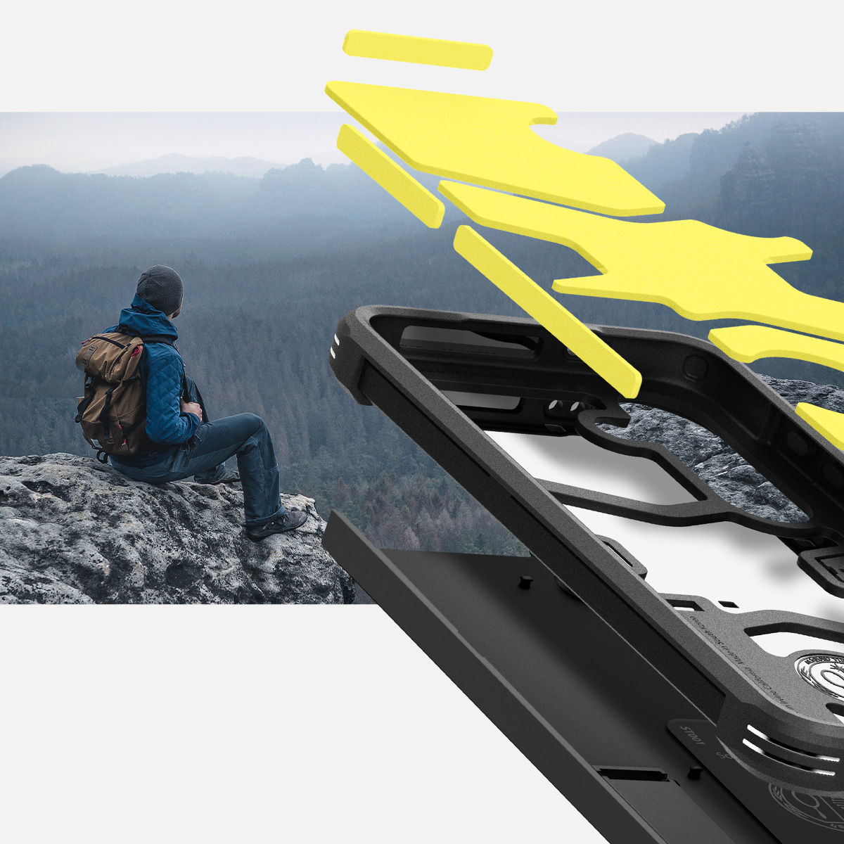 Etui od marki Spigen z serii Tough Armor do Galaxy S24 Plus, czarne